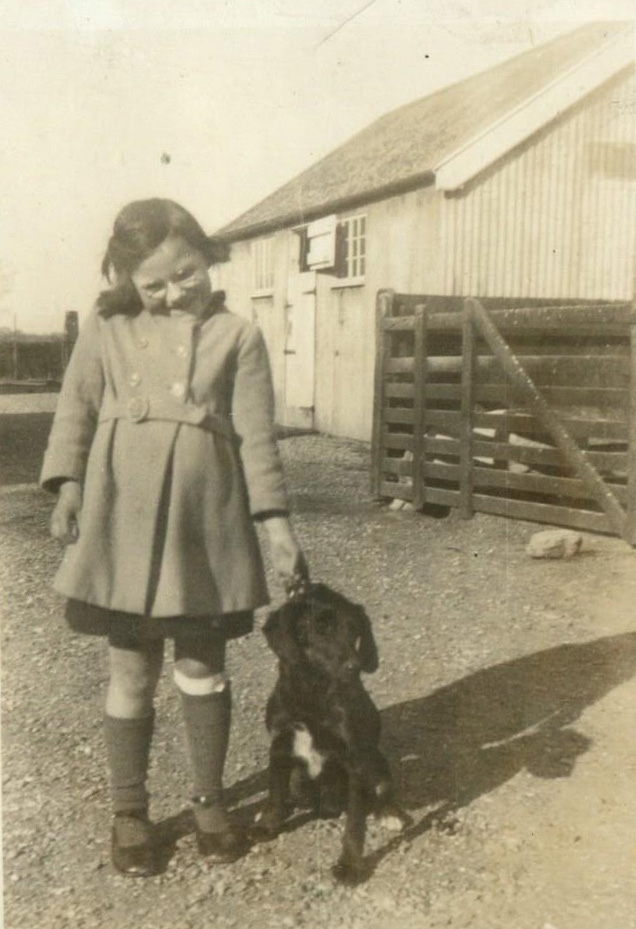 Ethel Smith at door of Mill House