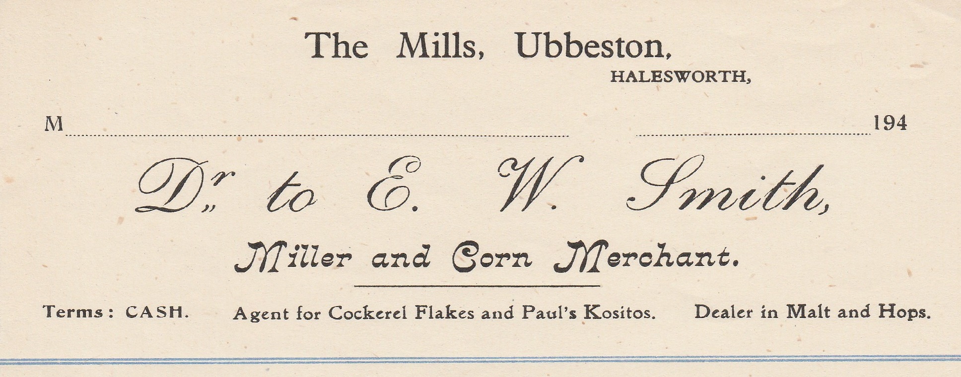 Legal document of ownership of The Mill