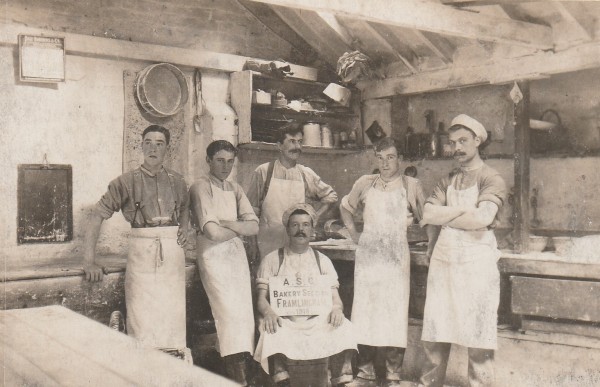 Frank Sherman in the bakers