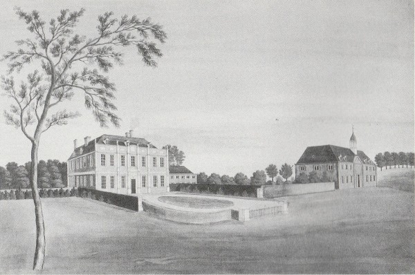 Ubbeston Hall gouache 